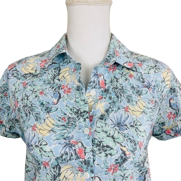 Marine Layer Kalaia Button Down Tukan Print Hawaiian Shirt NEW With Tags Size XS - Picture 12 of 13